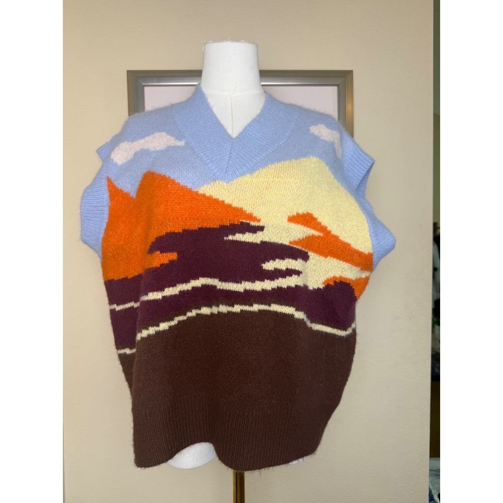Jaded London Sunset Sweater Vest | Multicolor | Womens UK 8 US 4